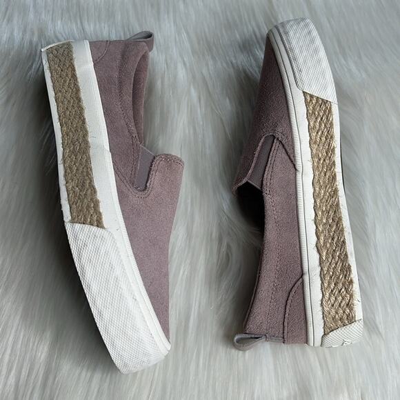 Sperry Purple Suede Twin Gore Espadrille Platform Sneakers - Picture 5 of 10